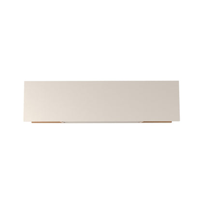 Manhattan Comfort - Utopia TV Stand with 4 Fixed Shelves in Off White and Maple Cream - 19651 veiw 5