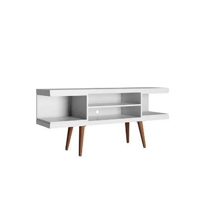 Manhattan Comfort - Utopia TV Stand with 4 Fixed Shelves in White Matte - 19654 veiw 2