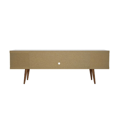 Manhattan Comfort - Utopia TV Stand with 5 Fixed Shelves in White Matte - 19754 veiw 4
