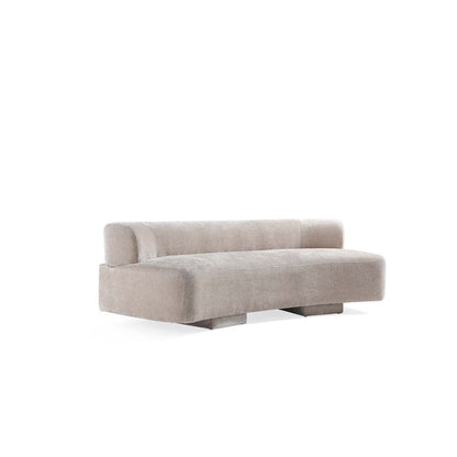 Manhattan Comfort - 3-Piece Verandah Chenille Sofa, XL Sofa, and Accent Chair with Wood with Fabric Upholstery Legs in Beige - 3-SFLSAC17-BE veiw 4
