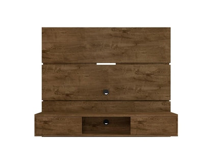 Manhattan Comfort - Vernon Floating Entertainment Center with 3 Fixed Shelves in Rustic Brown - 236BMC9 veiw 1