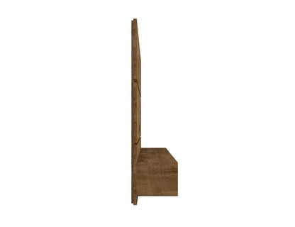 Manhattan Comfort - Vernon Floating Entertainment Center with 3 Fixed Shelves in Rustic Brown - 236BMC9 veiw 5