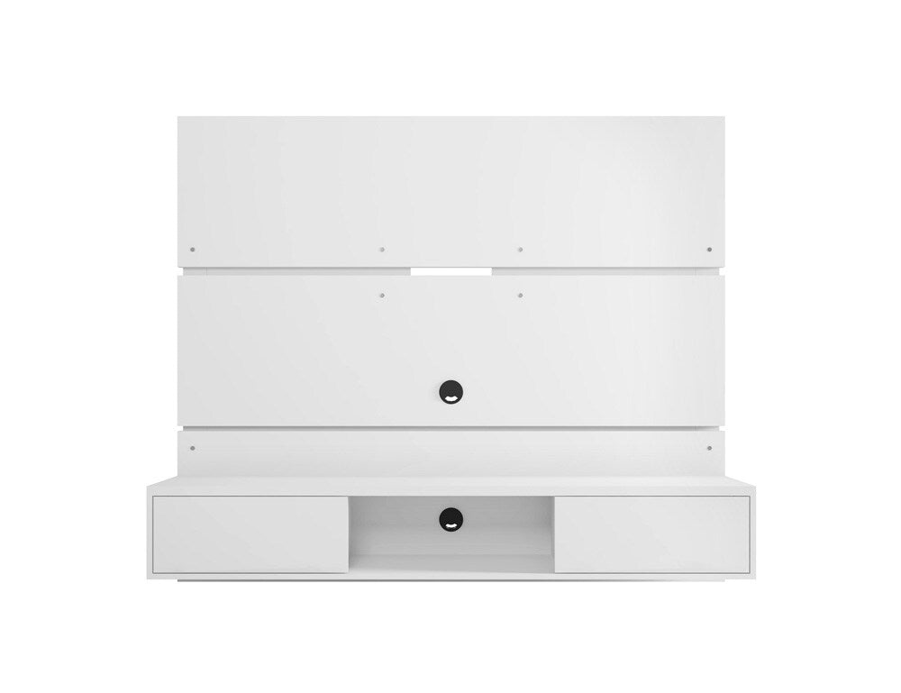 Manhattan Comfort - Vernon Floating Entertainment Center with 3 Fixed Shelves in White - 236BMC6 veiw 1