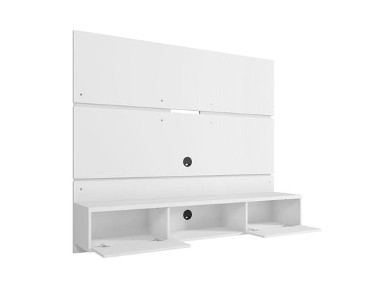 Manhattan Comfort - Vernon Floating Entertainment Center with 3 Fixed Shelves in White - 236BMC6 veiw 2