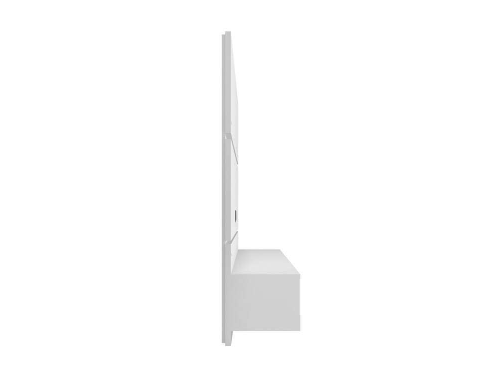 Manhattan Comfort - Vernon Floating Entertainment Center with 3 Fixed Shelves in White - 236BMC6 veiw 4
