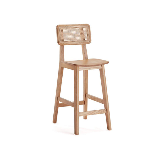 Manhattan Comfort - Versailles Counter Stool with American Ash Wood Legs in Nature - Set of 2 - 2-CSCA01-NA veiw 2