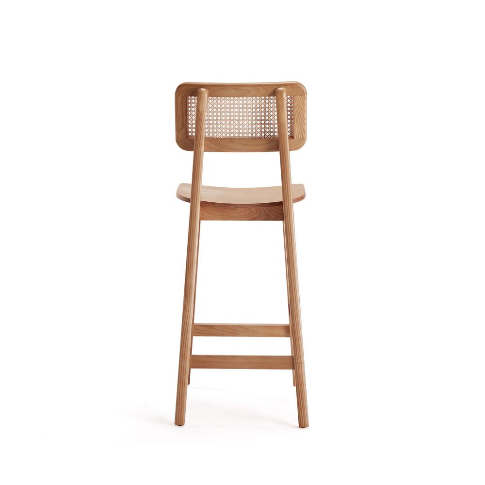 Manhattan Comfort - Versailles Counter Stool with American Ash Wood Legs in Nature - Set of 2 - 2-CSCA01-NA veiw 6