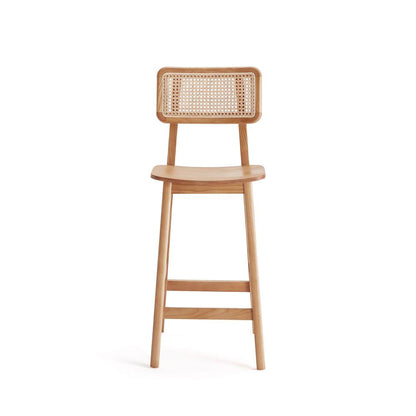 Manhattan Comfort - Versailles Counter Stool with American Ash Wood Legs in Nature - CSCA01-NA veiw 2