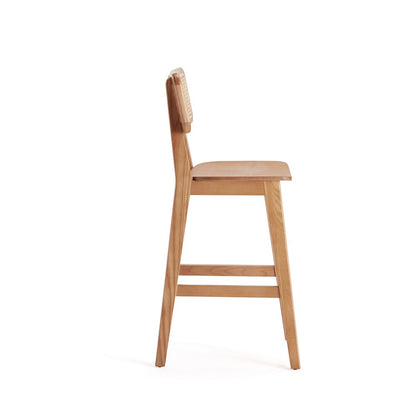 Manhattan Comfort - Versailles Counter Stool with American Ash Wood Legs in Nature - CSCA01-NA veiw 4