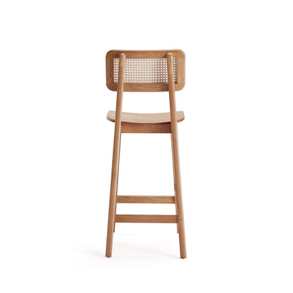 Manhattan Comfort - Versailles Counter Stool with American Ash Wood Legs in Nature - CSCA01-NA veiw 5