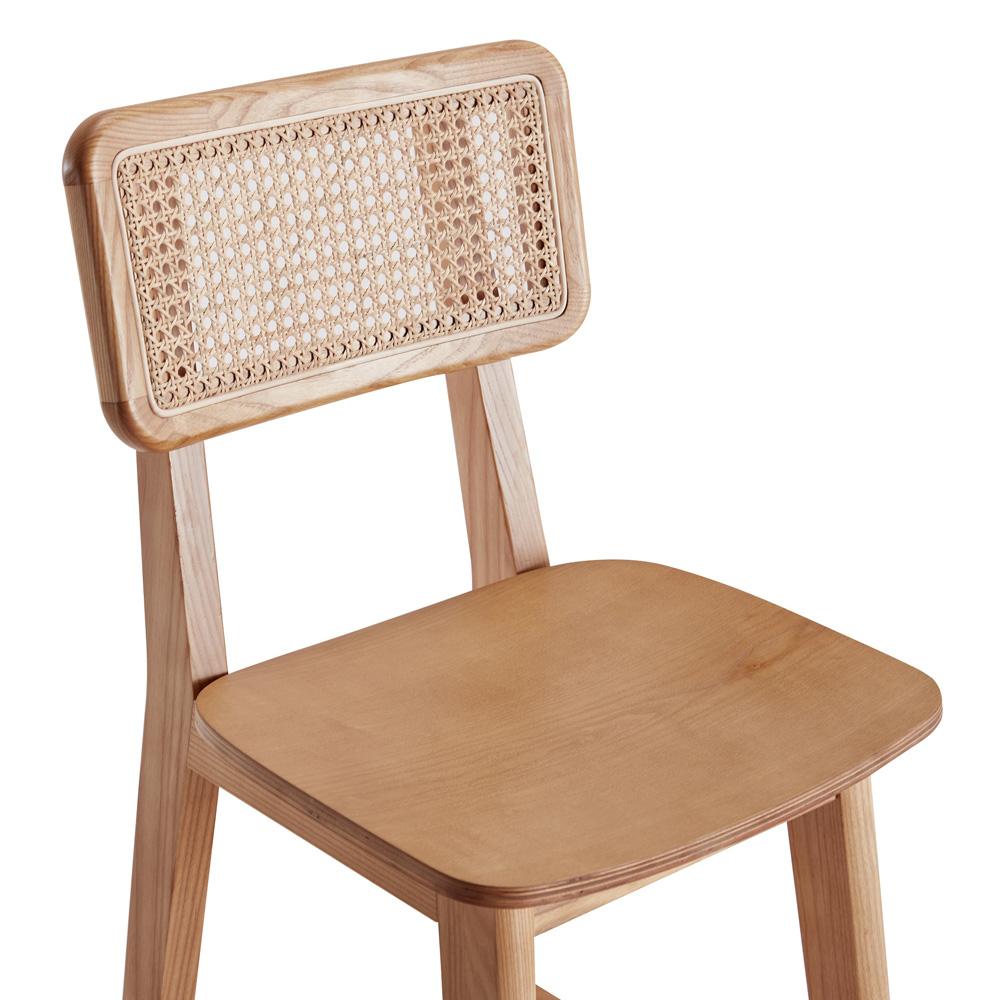 Manhattan Comfort - Versailles Counter Stool with American Ash Wood Legs in Nature - CSCA01-NA veiw 8