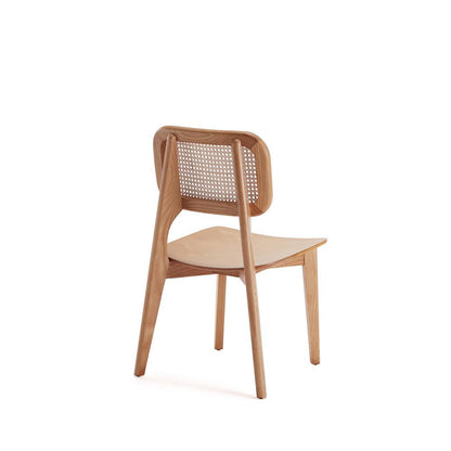 Manhattan Comfort - Versailles Rectangular Dining Chair with American Ash Wood Legs in Nature - Set of 4 - 2-DCCA01-NA veiw 3