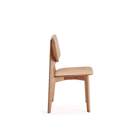 Manhattan Comfort - Versailles Rectangular Dining Chair with American Ash Wood Legs in Nature - Set of 4 - 2-DCCA01-NA veiw 4
