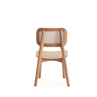 Manhattan Comfort - Versailles Rectangular Dining Chair with American Ash Wood Legs in Nature - Set of 4 - 2-DCCA01-NA veiw 5