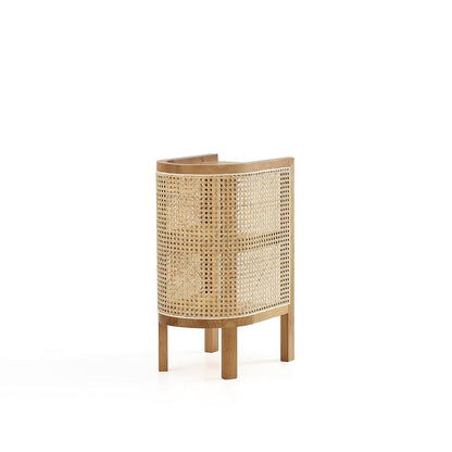 Manhattan Comfort - Versailles End Table with 4 Fixed Shelves in Nature - Set of 2 - 2-NSCA01-NA veiw 4