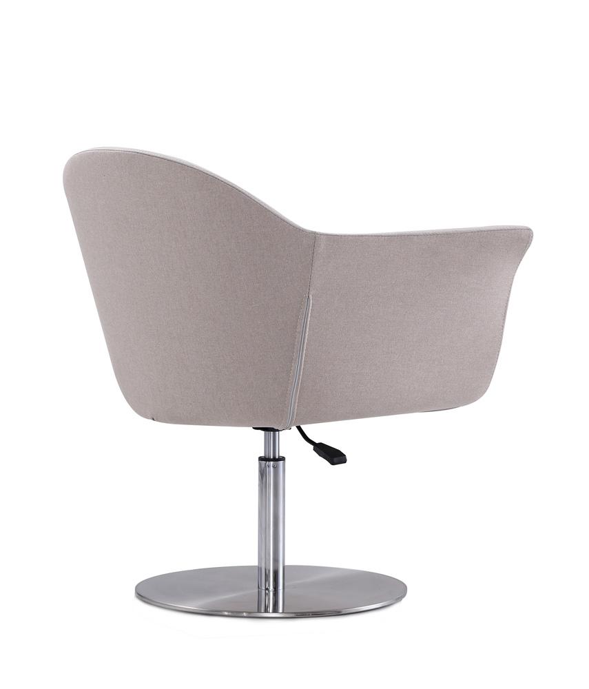 Manhattan Comfort - Voyager Woven Accent Chair with Metal Legs in Barley and Brushed Metal - Set of 2 - 2-AC051-BA veiw 4