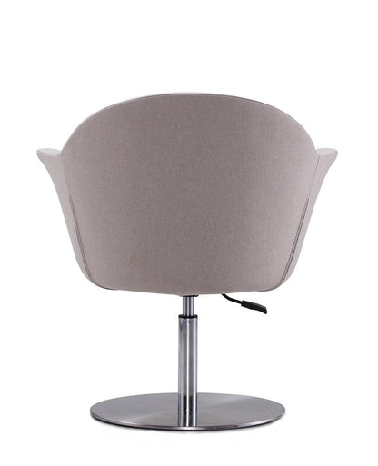 Manhattan Comfort - Voyager Woven Accent Chair with Metal Legs in Barley and Brushed Metal - Set of 2 - 2-AC051-BA veiw 6