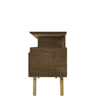 Manhattan Comfort - Yonkers 63W TV Stand with 6 Fixed Shelves Shelves in Rustic Brown - 233BMC9 veiw 4