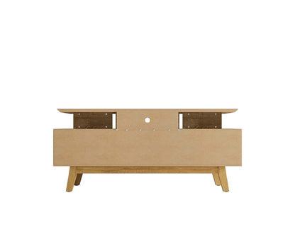 Manhattan Comfort - Yonkers 63W TV Stand with 6 Fixed Shelves Shelves in Rustic Brown - 233BMC9 veiw 7