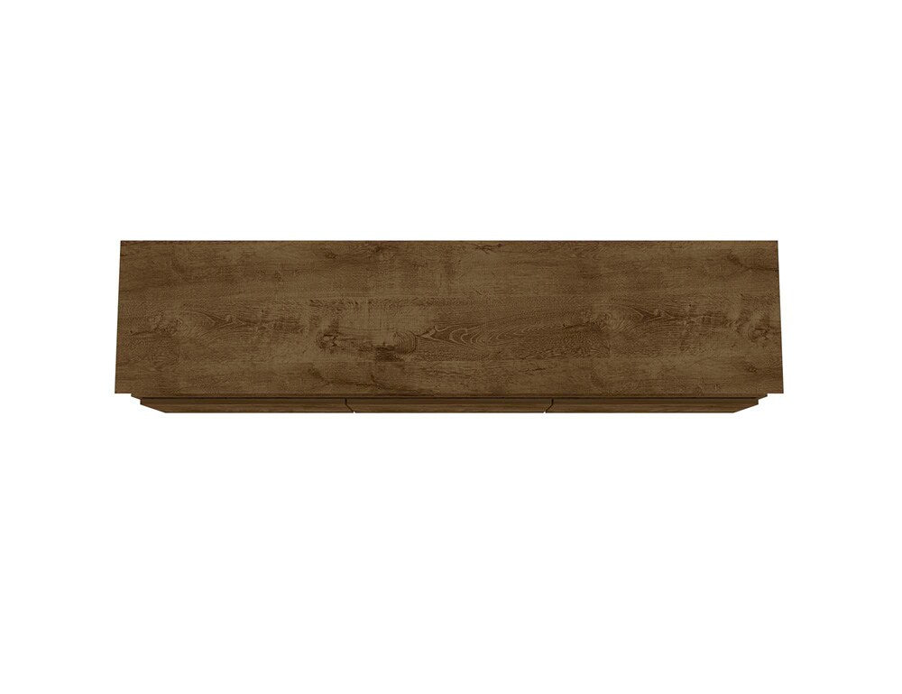 Manhattan Comfort - Yonkers 70W TV Stand with 6 Fixed Shelves Shelves in Rustic Brown - 234BMC9 veiw 6