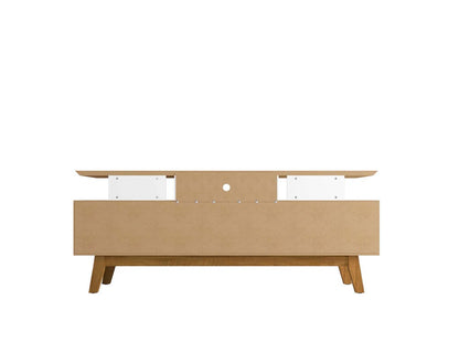 Manhattan Comfort - Yonkers 70W TV Stand with 6 Fixed Shelves Shelves in White - 234BMC6 veiw 7