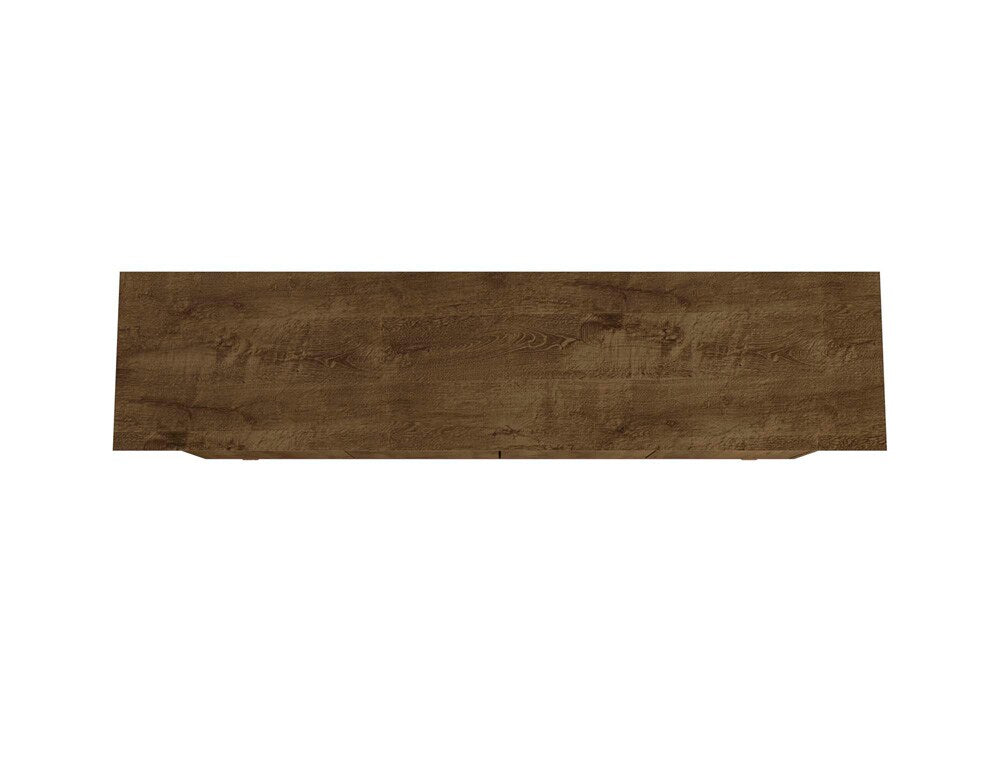 Manhattan Comfort - Yonkers Sideboard / Buffet Stand with 4 Fixed Shelf Shelves in Rustic Brown - 232BMC9 veiw 6