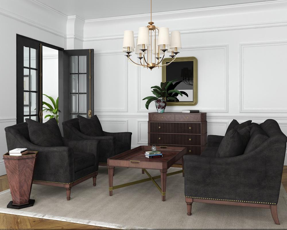 A.R.T. Furniture - Magritte Accent Chair, Charcoal - 528503-1730AA veiw 5