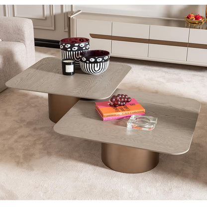 AICO by Michael Amini - Canberra Tall Cocktail Table - Light Ash - LFR-CNBA201-120 veiw 5