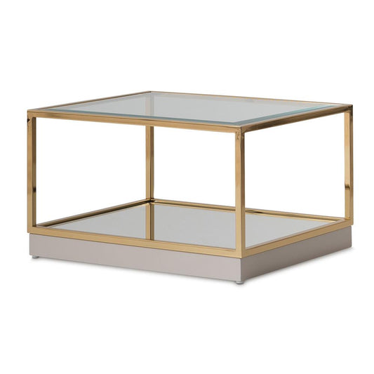 AICO by Michael Amini - Savannah Breeze Short Cocktail Table - Set of 2 - Bright Gold - LFR-SBRZ204-806 veiw 1