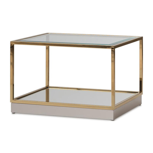 AICO by Michael Amini - Savannah Breeze Tall Cocktail Table - Set of 2 - Bright Gold - LFR-SBRZ201-806 veiw 1