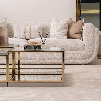 AICO by Michael Amini - Savannah Breeze Tall Cocktail Table - Set of 2 - Bright Gold - LFR-SBRZ201-806 veiw 4