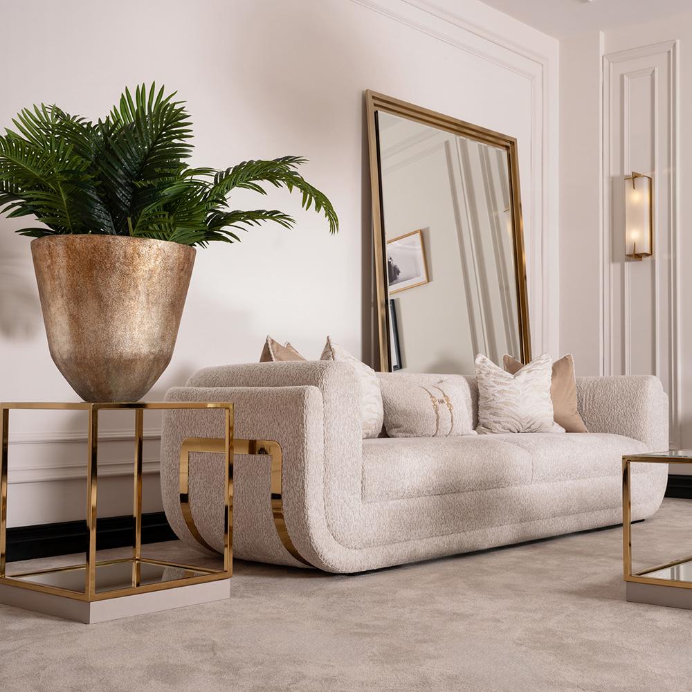 AICO by Michael Amini - Savannah Breeze Standard Sofa - Cashmere/Bright Gold - LFR-SBRZ815-CSM-806 veiw 8
