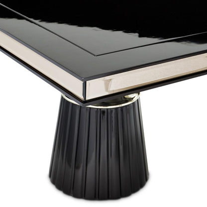 AICO by Michael Amini - Carmela Double Pedestal Dining Table - Glossy Charcoal Sand - LFR-CRMA002-830 veiw 11