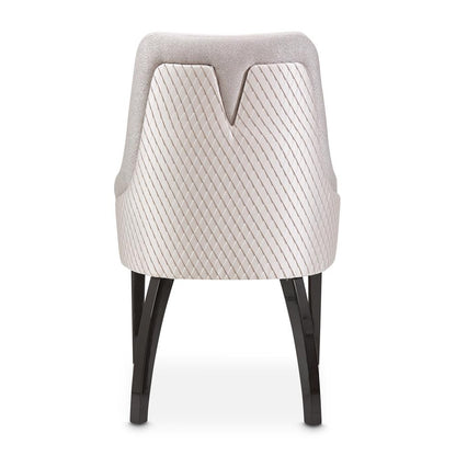 AICO by Michael Amini - Carmela Dining Arm Chair - Set of 2 - Glossy Charcoal Sand - LFR-CRMA004A-830 veiw 7