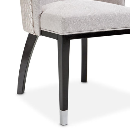 AICO by Michael Amini - Carmela Dining Arm Chair - Set of 2 - Glossy Charcoal Sand - LFR-CRMA004A-830 veiw 11