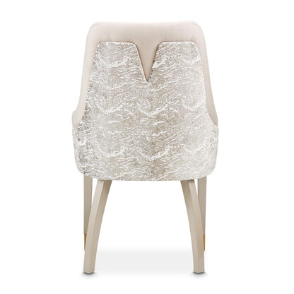 AICO by Michael Amini - Carmela Dining Arm Chair - Set of 2 - Shimmer Ivory - LFR-CRMA004A-141 veiw 7