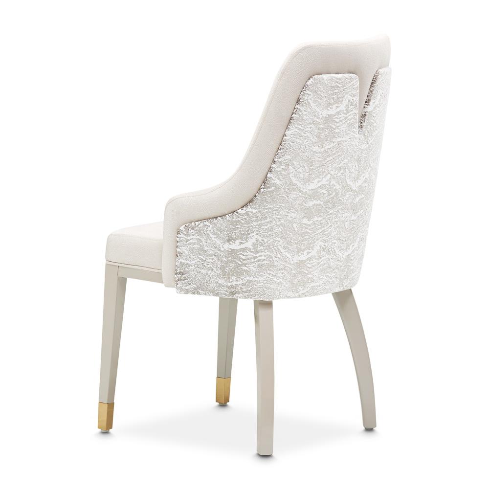 AICO by Michael Amini - Carmela Dining Arm Chair - Set of 2 - Shimmer Ivory - LFR-CRMA004A-141 veiw 8