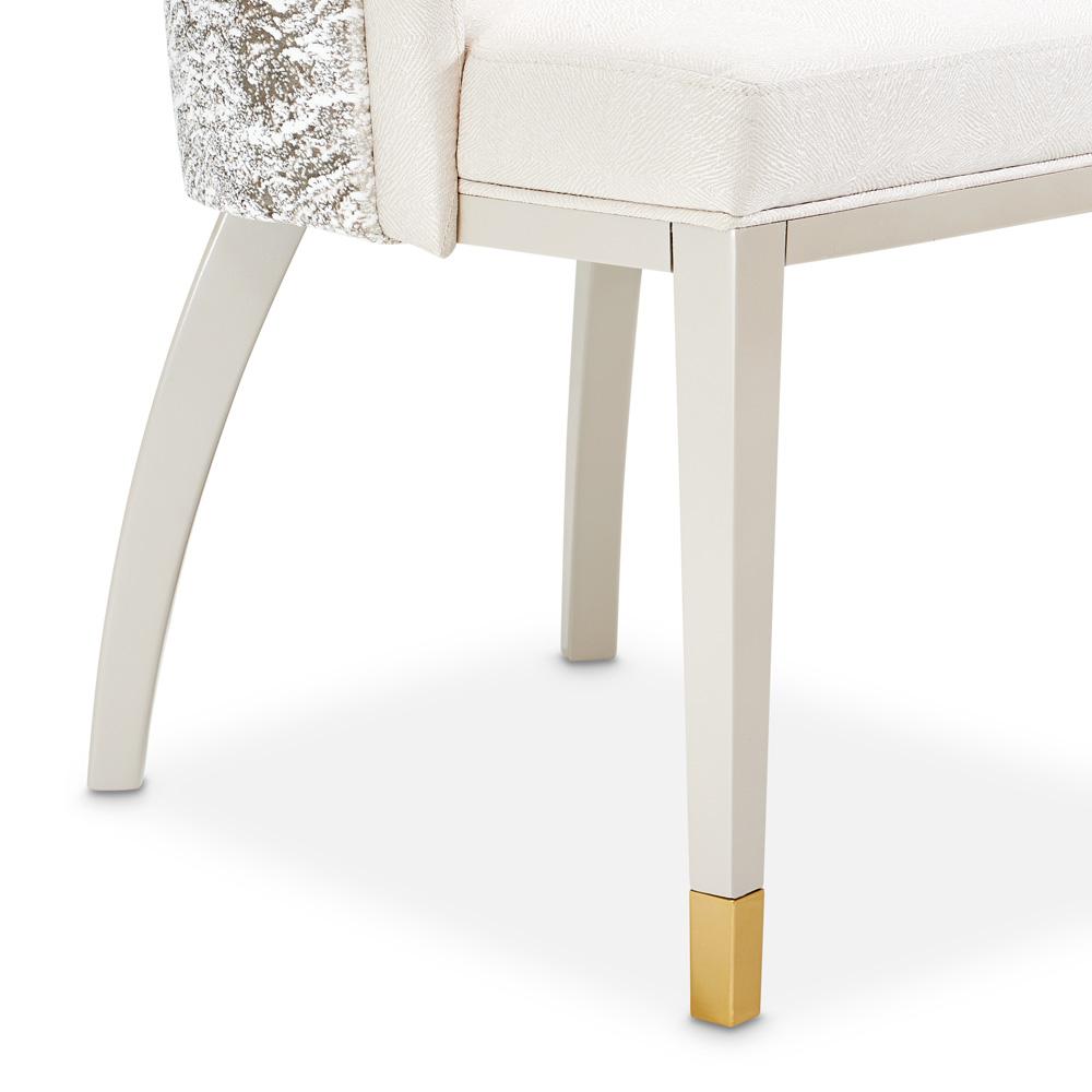 AICO by Michael Amini - Carmela Dining Arm Chair - Set of 2 - Shimmer Ivory - LFR-CRMA004A-141 veiw 11