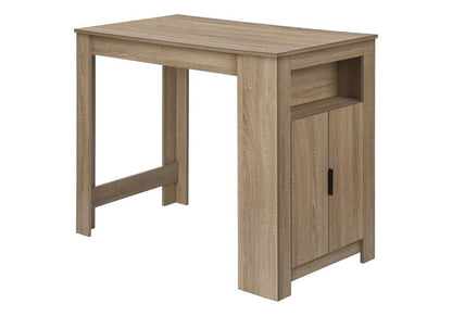 Monarch Specialties - 48in Rectangular Dining Table in Dark Taupe - I 1203 veiw 1