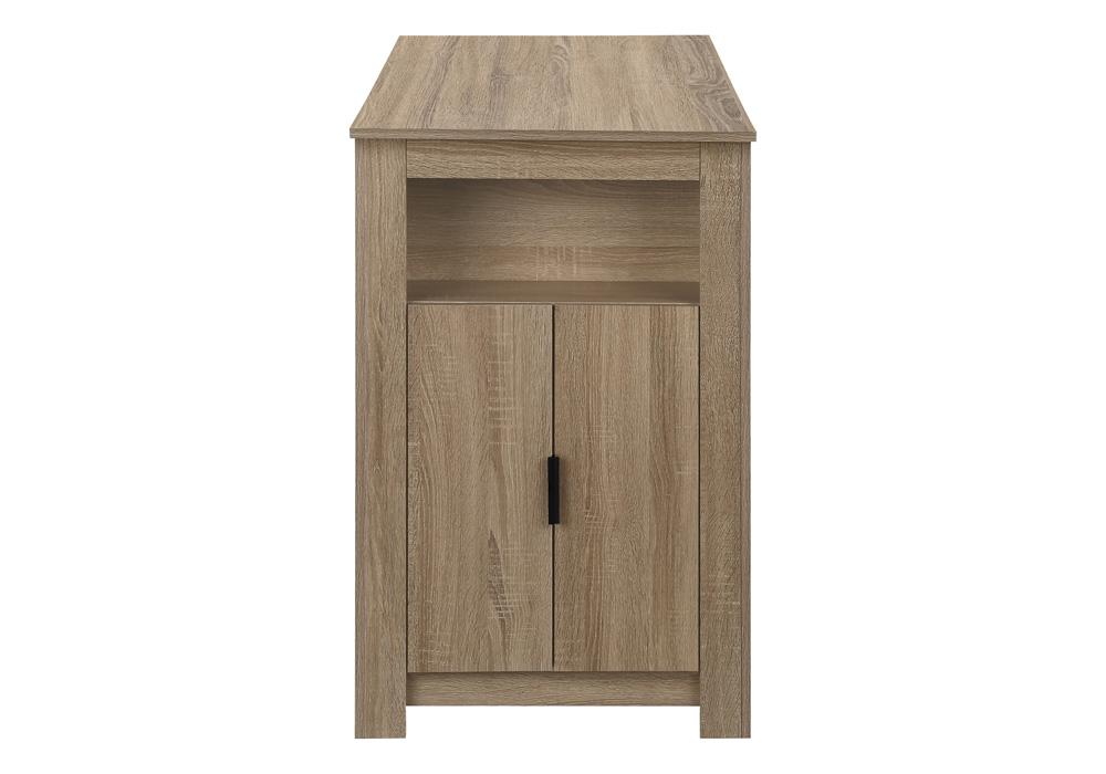 Monarch Specialties - 48in Rectangular Dining Table in Dark Taupe - I 1203 veiw 2