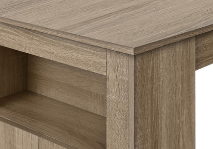Monarch Specialties - 48in Rectangular Dining Table in Dark Taupe - I 1203 veiw 7