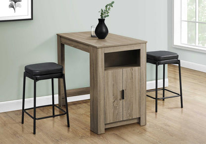 Monarch Specialties - 48in Rectangular Dining Table in Dark Taupe - I 1203 veiw 10