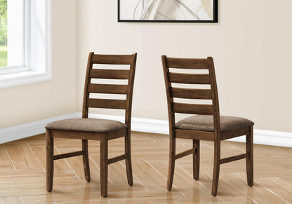 Monarch Specialties - 38in Height Transitional Dining Chair in Cherry,Brown Set Of 2- I 1355 veiw 3