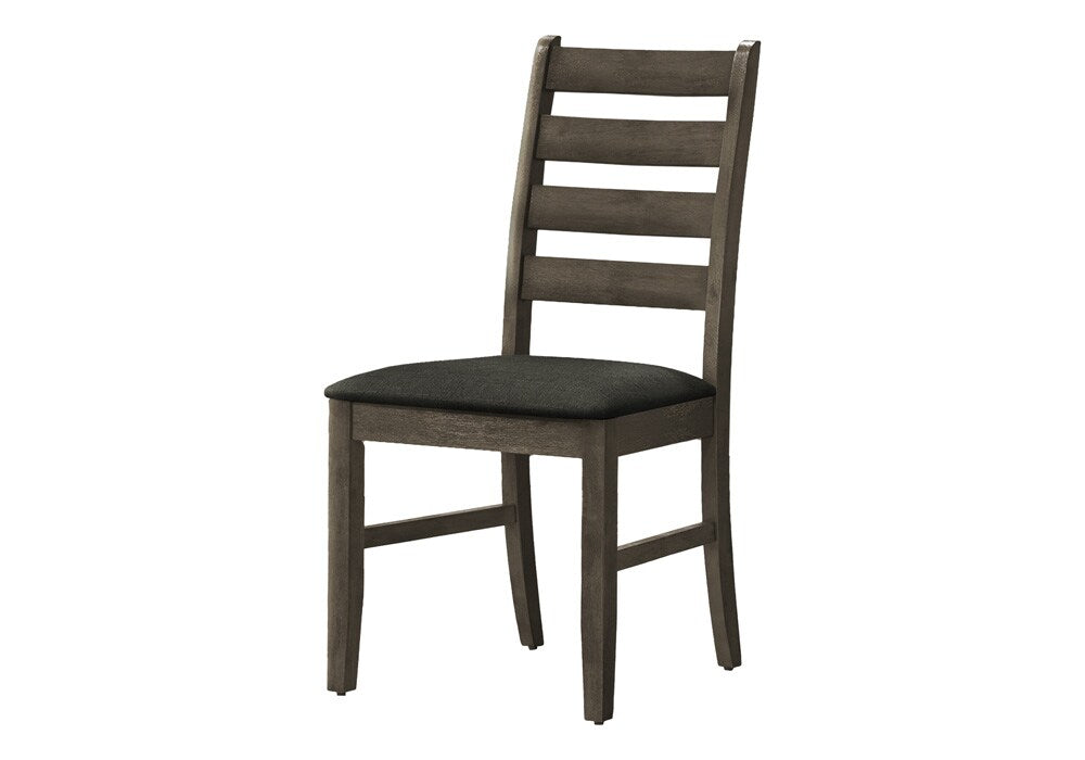 Monarch Specialties - 38in Height Transitional Dining Chair in Grey,Dark Grey Set Of 2 - I 1347 veiw 1
