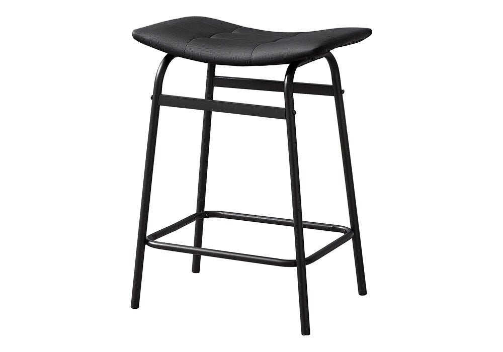Monarch Specialties - Counter Height Barstool in Black  Set Of 2 - I 2384 veiw 1