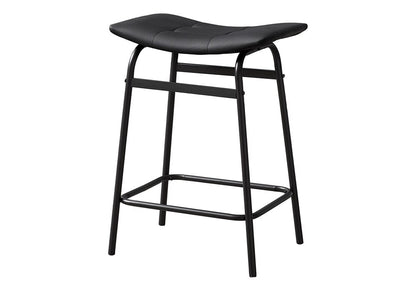 Monarch Specialties - Counter Height Barstool in Black  Set Of 2 - I 2384 veiw 1