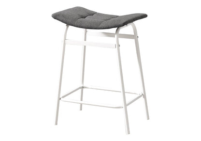 Monarch Specialties - Counter Height Barstool in White,Grey  Set Of 2 - I 2387 veiw 1