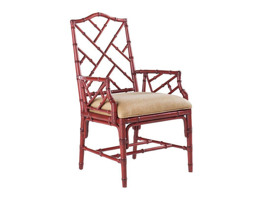 Tommy Bahama Home - Island Estate Ceylon Arm Chair, Sangria - 534-883-447311 veiw 1
