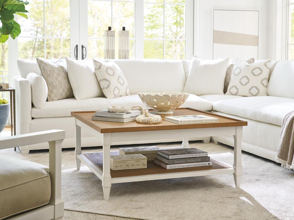 Barclay Butera - Laguna Temple Square Cocktail Table, Tides - 935-945 veiw 2