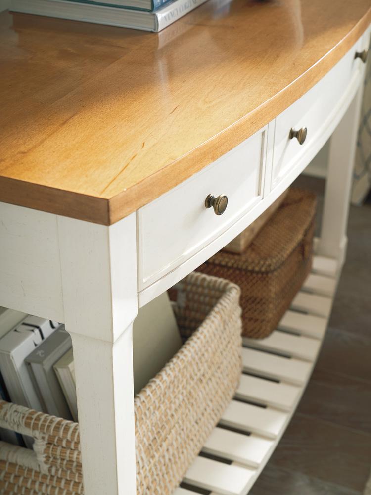 Barclay Butera - Laguna Temple Bowfront Console Table, Tides - 935-966 veiw 3